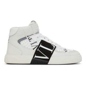 M63.M63. VALENTINO MID-TOP CALFSKIN VL7N SNEAKER WITH BANDS4
