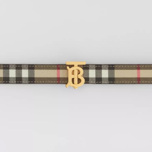 BURBERRY REVERSIBLE VINTAGE CHECK AND LEATHER BELT3
